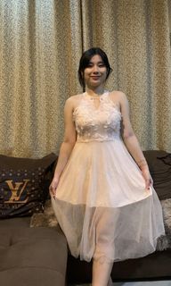 formal evening dress pink
