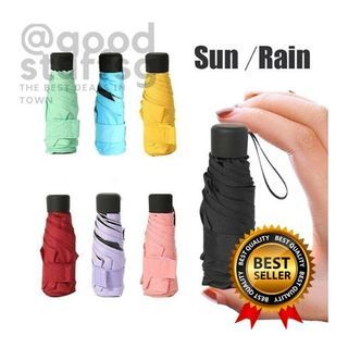 [FREE 🚚] Travel Portable Mini Folding Umbrella / Compact Lightweight Mini Pocket Parasol / Anti-uv Waterproof
