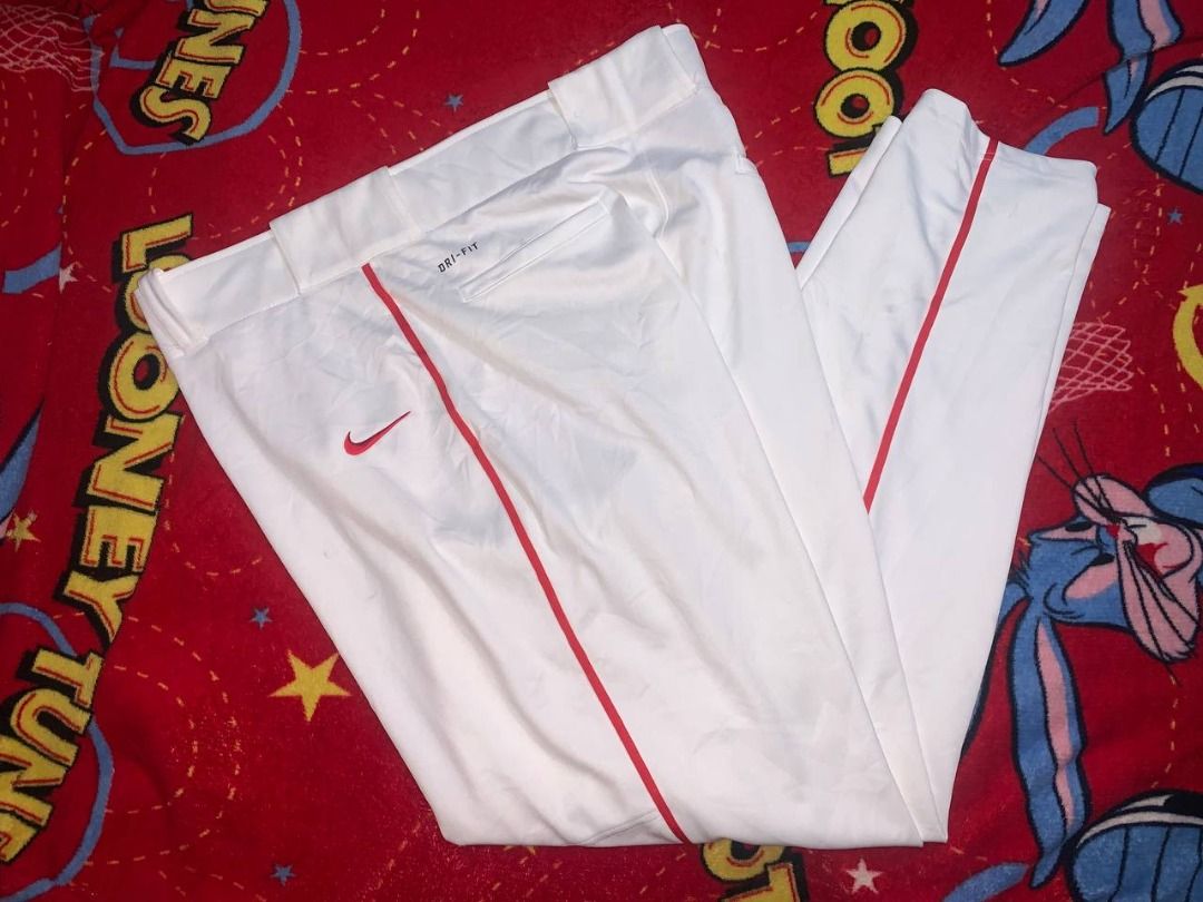 Nike baseball pants red piping sales