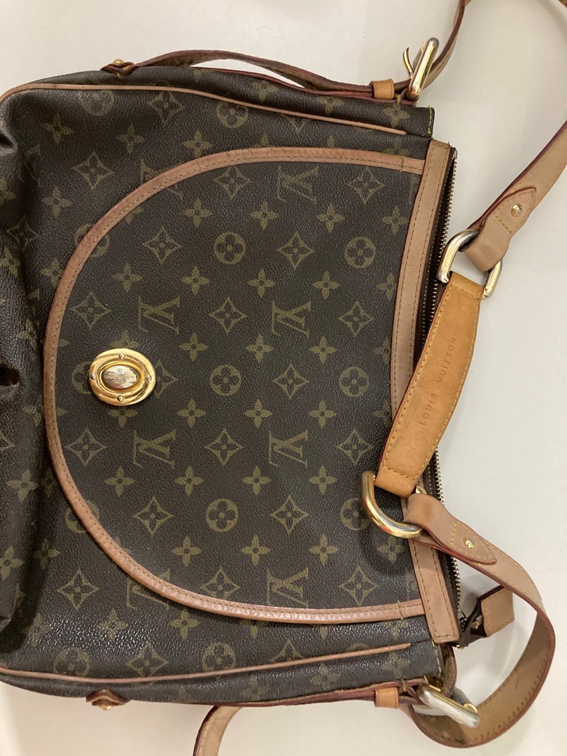 Louis Vuitton upcycled vintage repurposed vintage cowhide leather