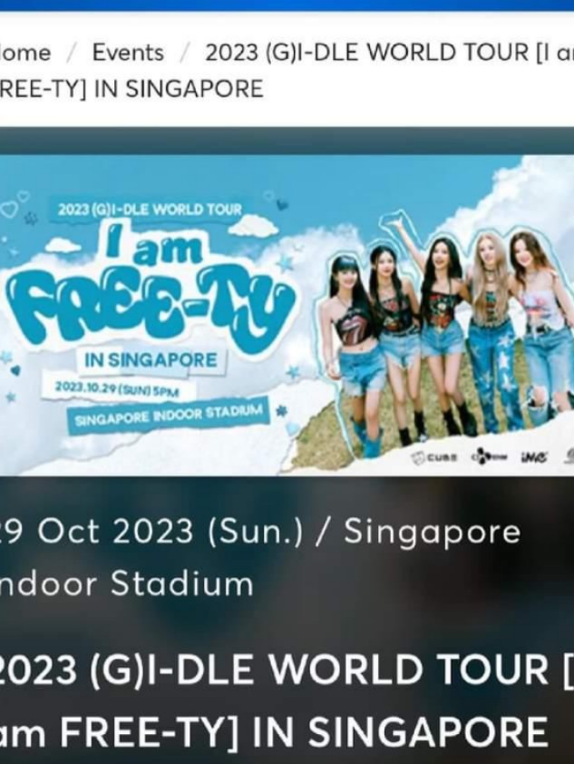 Cat2 Gidle concert ticket, Tickets & Vouchers, Event Tickets on Carousell