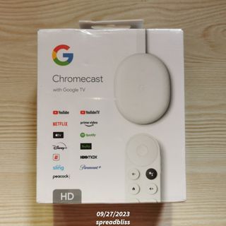 Brand New Google Chromecast HD with Google TV 4th Generation