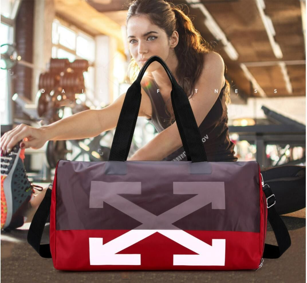 Gym Bag Sports Duffle Bag with Wet Pocket Weekender Overnight Bag with Waterproof Shoe Pouch and Air Hole for Women Girls Travel Foldable Bag