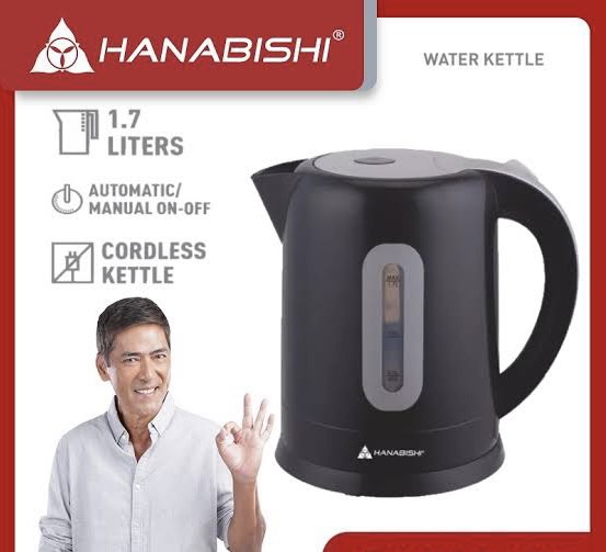 hanabishi electric kettle 1.7L, TV & Home Appliances, Kitchen