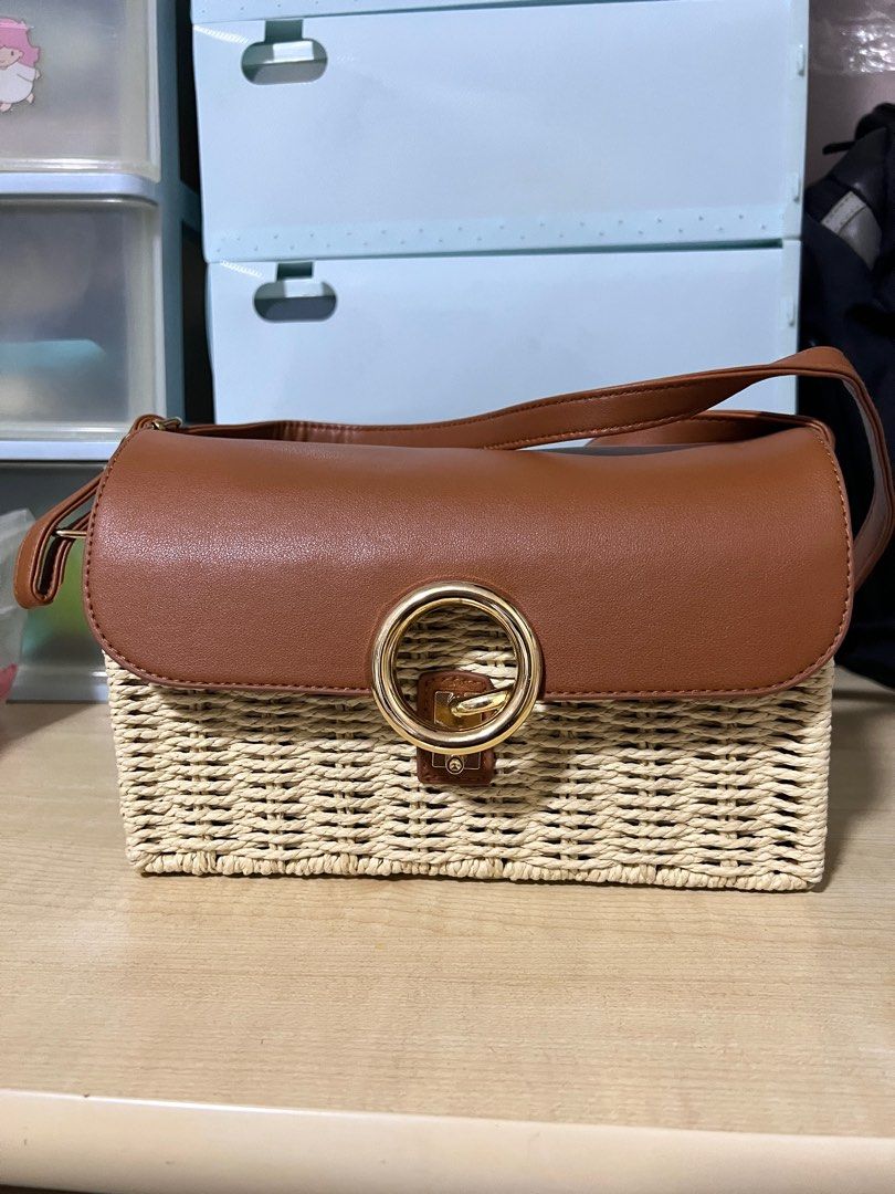 Handmade Rattan basket bag Women s Fashion Bags Wallets Cross