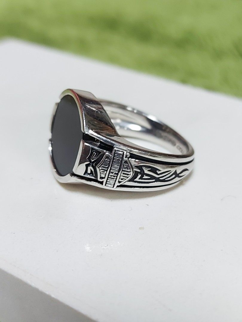 Harley Davidson Black Onyx Ring