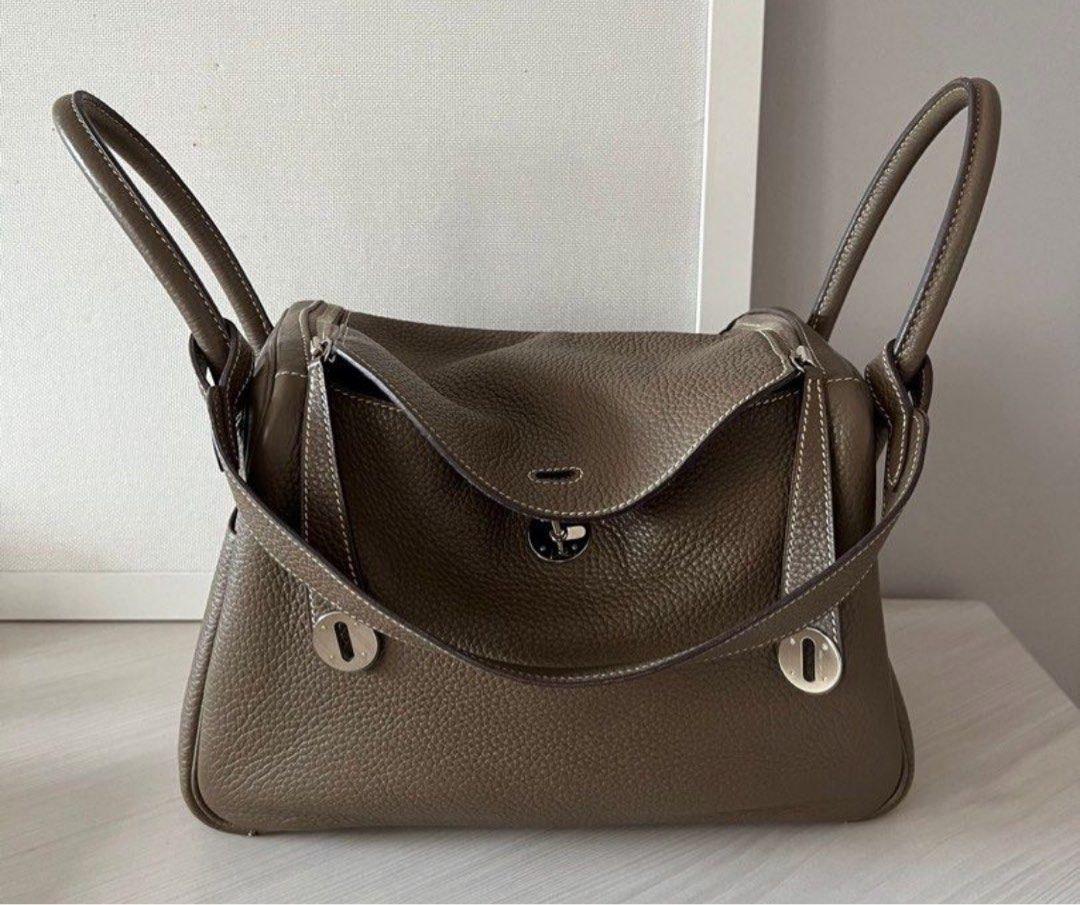 HERMES Taurillon Clemence Lindy 30 Etoupe 1252744