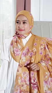 Hijab Segi Empat Voal Ultrafine Tryspan | Hijab Voal | Hijab Motif | Hijab Print