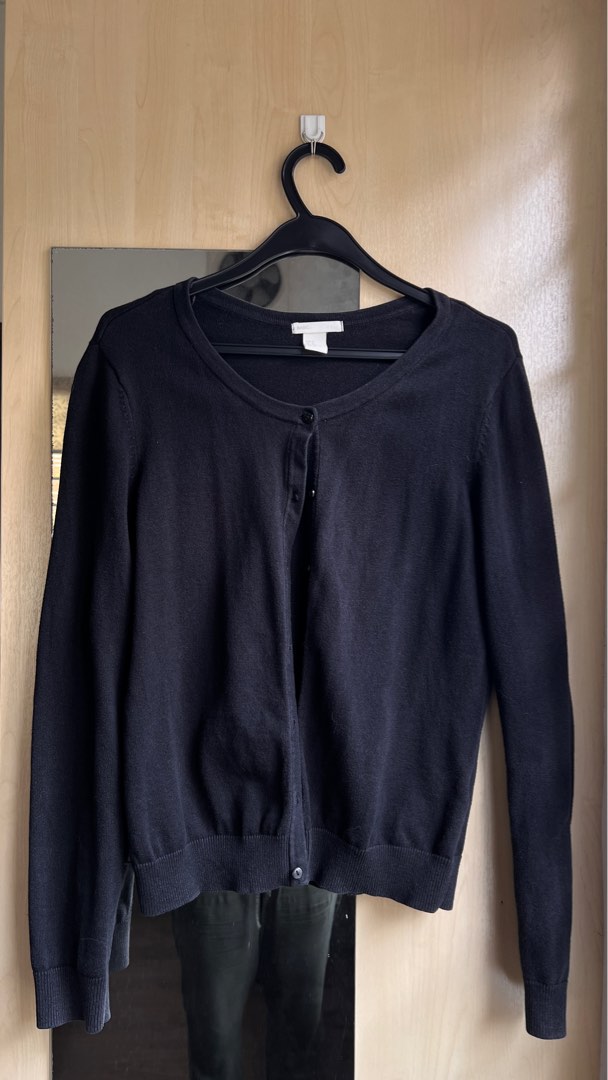 H and shop m navy cardigan