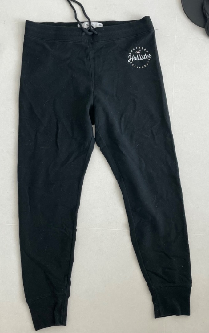 Black hollister sweatpants shop