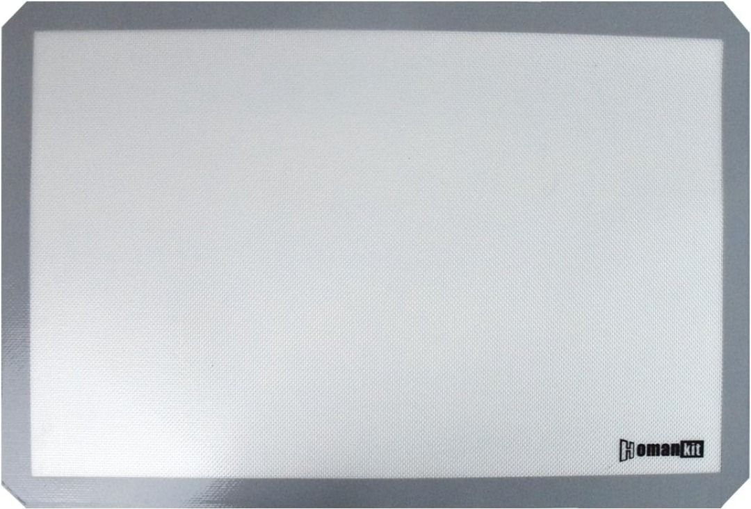 Homan Kit Non-Stick Silicone Baking Mat (Category: Bakeware) located in Tagaytay City. Submitted by barenwolf (Listing ID 1257055825, Image 2). Description: Size: 40 x 60cm NON-STICK & EASY-TO-CLEAN: No more scrubbing! Even burnt sugar and fat falls off on its on. Just rinse the mat in warm soapy water to clean it. You can also wash it in your dishwasher. Repeated multiple uses and washing cycles do not affect non-stick properties of the mat. Aft