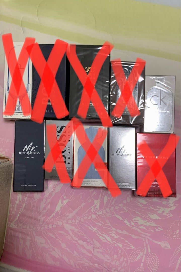 Hugo Boss Bottled the Scent Private Accord Nuit Pour Femme Calvin Klein CK2 One Davidoff Coolwater Mr Burberry Indigo EDT EDP perfume Parfum