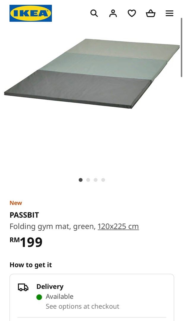 Ikea gym play mat foam