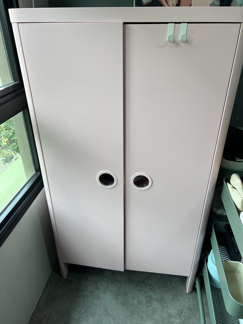 IKEA Pink Cabinet, Furniture & Home Living, Furniture, Shelves, Cabinets & Racks on Carousell