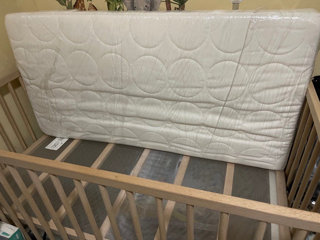 Ikea Sniglar crib w/ mattress, Babies & Kids, Baby Nursery & Kids