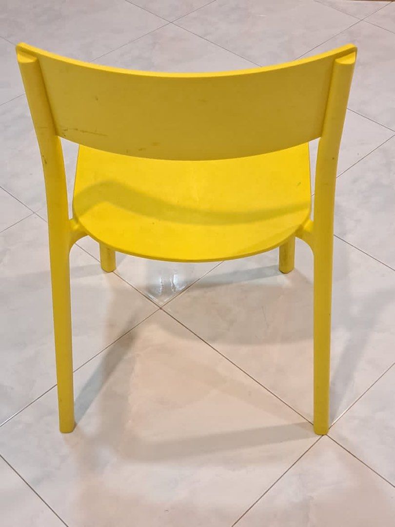 Ikea yellow chair, Furniture & Home Living, Furniture, Chairs on Carousell