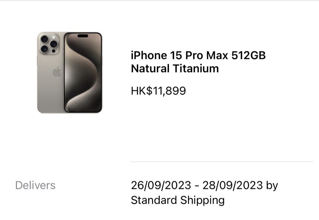 iPhone15 Pro ブラック 512GB 香港版 - スマートフォン/携帯電話