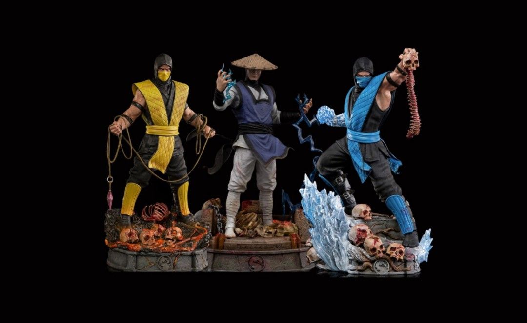 Iron Studios Mortal Kombat Scorpion Raiden Subzero 1 10 Scale Statue Sideshow Prime 1 Studio Toys