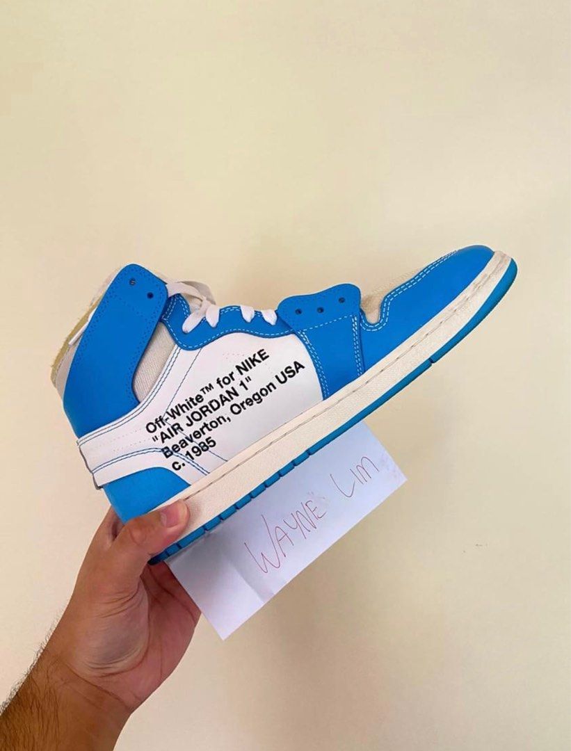 Air Jordan 1 Retro High Off-White University Blue