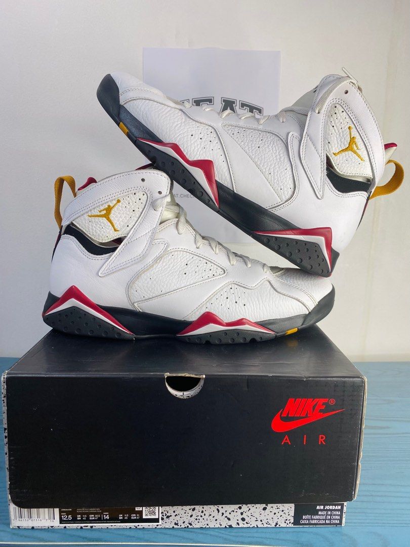 Jordan 7 Cardinal Men s Fashion Footwear Sneakers on Carousell