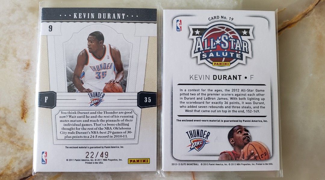 durant jersey card