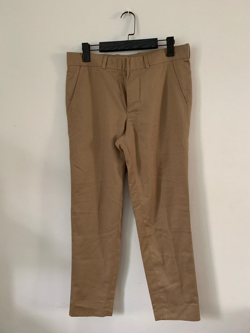 Khaki Custom Trousers (Category: Trousers) located in Pasay City. Submitted by allthatdraft (Listing ID 1257089530, Image 1). Description: I had it made by my seamstress. RFS: does not fit me anymore. Measurements Waist 82 cm Length 97 cm Condition 9/10 Payment methods Gcash, BPI, or BDO Shipping methods If within Metro Manila, Grab Express or Angkas padala. If provincial, J&T. Please note that shipping feed shall be shouldered by the buyer. Note