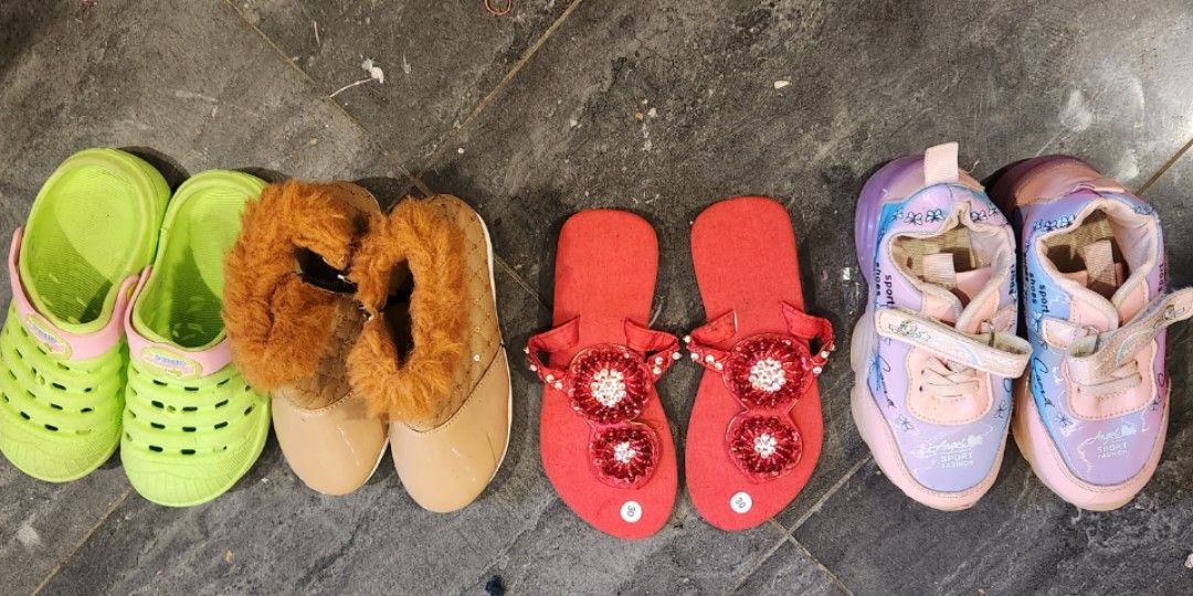 Red slippers girls new arrivals