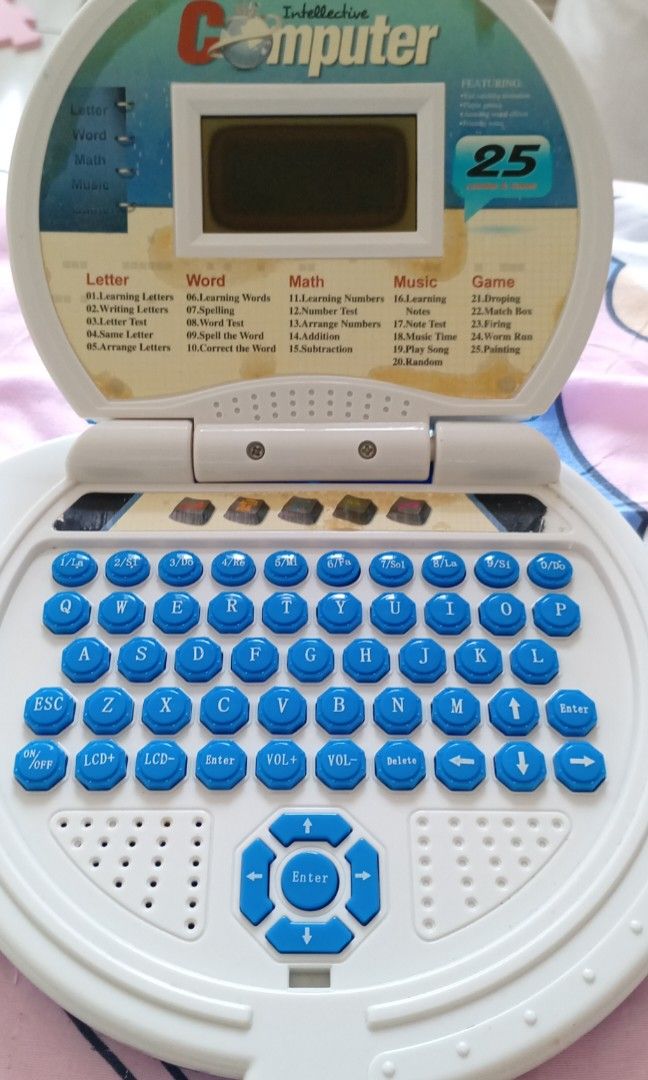 Kids talking store laptop