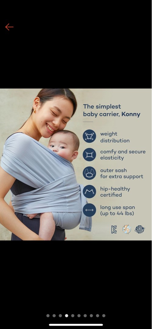 Konny Air Mesh Baby Carrier 3XL Black Babies Kids Going Out