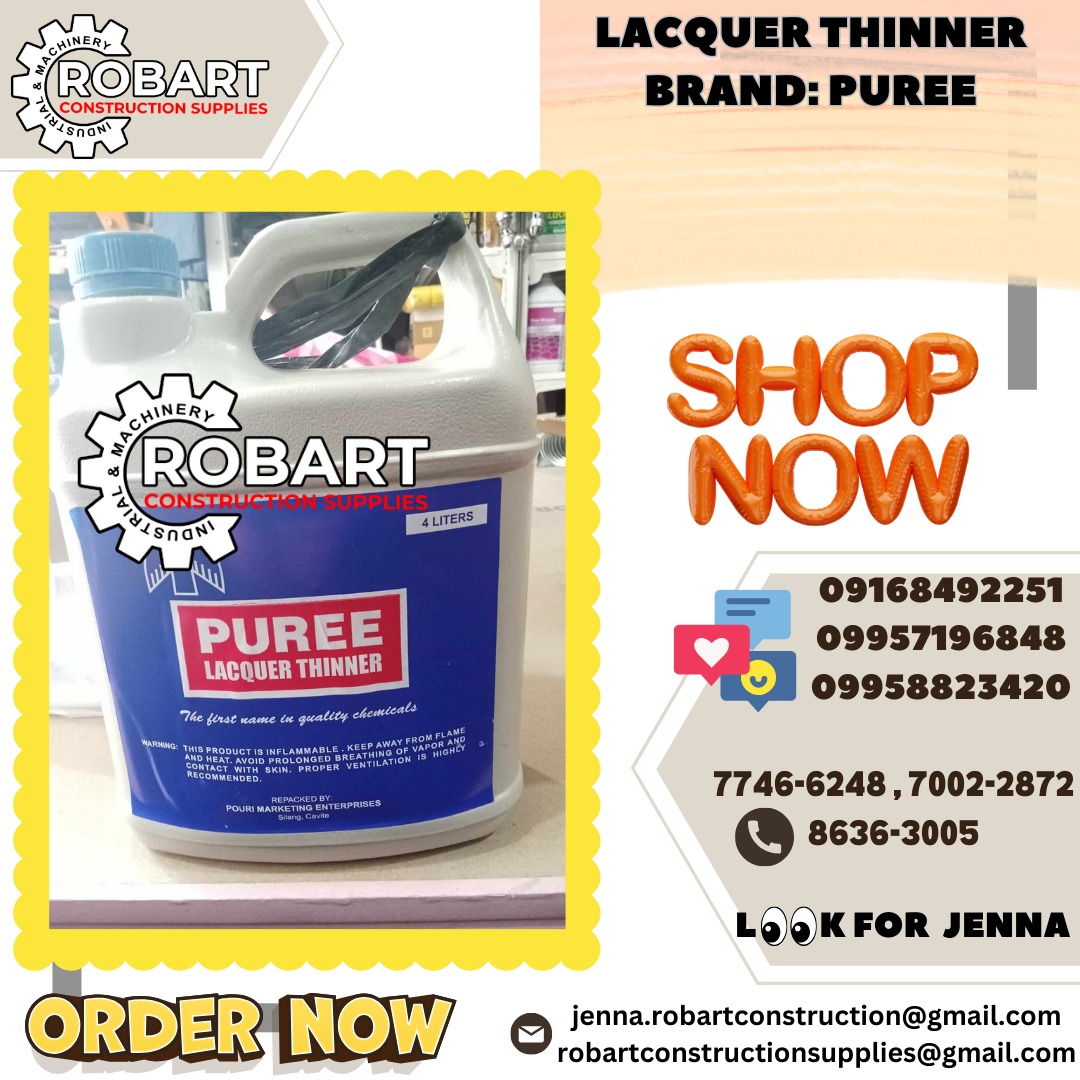 Lacquer Thinner Brand Puree, Commercial & Industrial, Construction