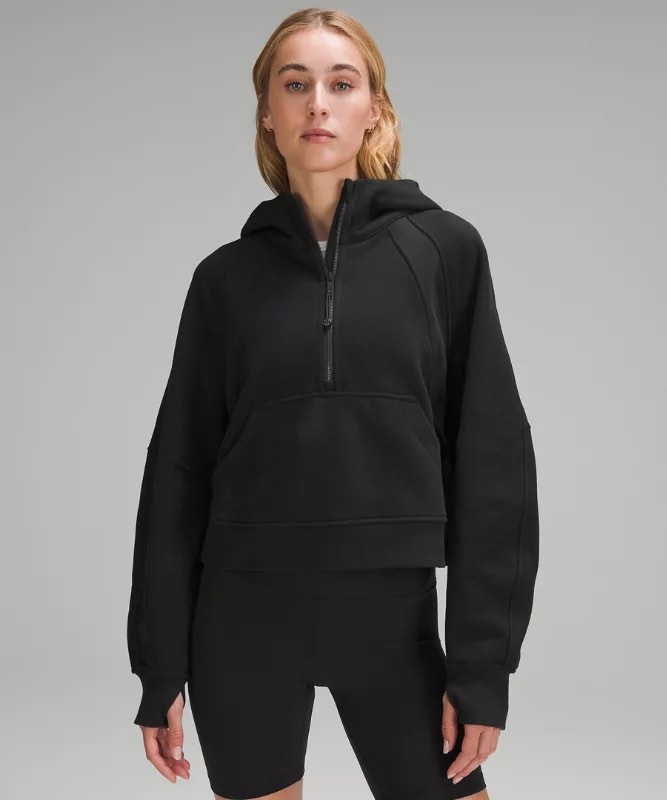 LF: lululemon half zip hoodie in black, Java, nomad or bone, Women's Fashion,  Activewear on Carousell