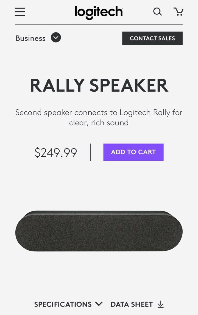 Logitech Rally Speaker Rear Port Connectior Logitech Rally Speaker, Audio, Soundbars, Speakers & Amplifiers on ...