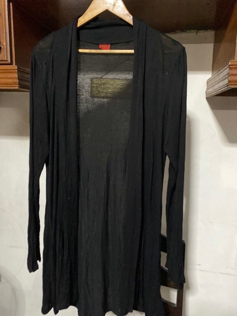 Long thin sales black sweater