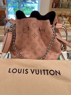Louis Vuitton Bella Bucket Bag Galet in Perforated Calf Leather