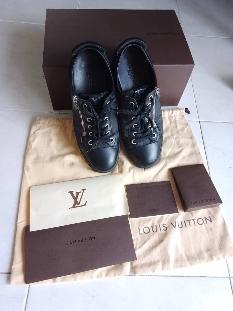 Louis Vuitton, Shoes, Louis Vuitton Damier Graphite Aventure Zip Up Sneaker  Men Size 8