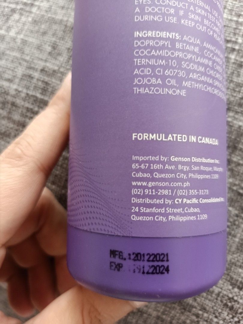 Luxe Organix Purple Shampoo (Category: Hair) located in Quezon City. Submitted by gofigureee (Listing ID 1257066554, Image 2). Description: Decided not to color my hair hence no need to use purple shampoo..