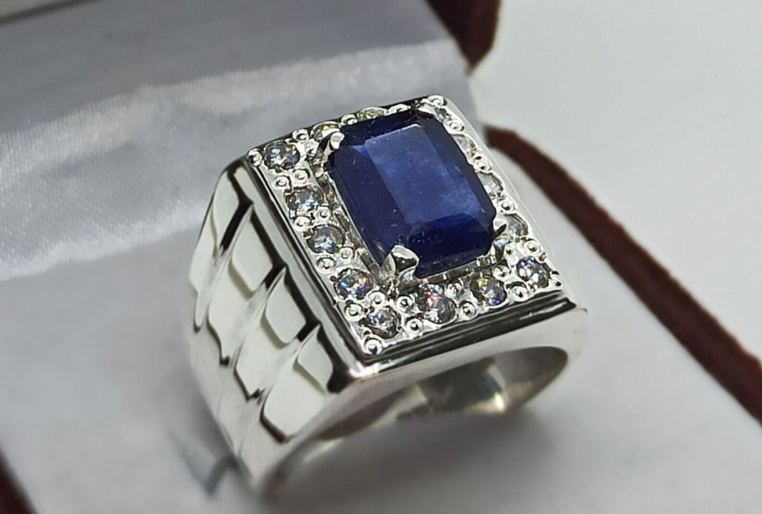 Luxury Designs September Sapphire Custom Made Men s 1 2ct Natural