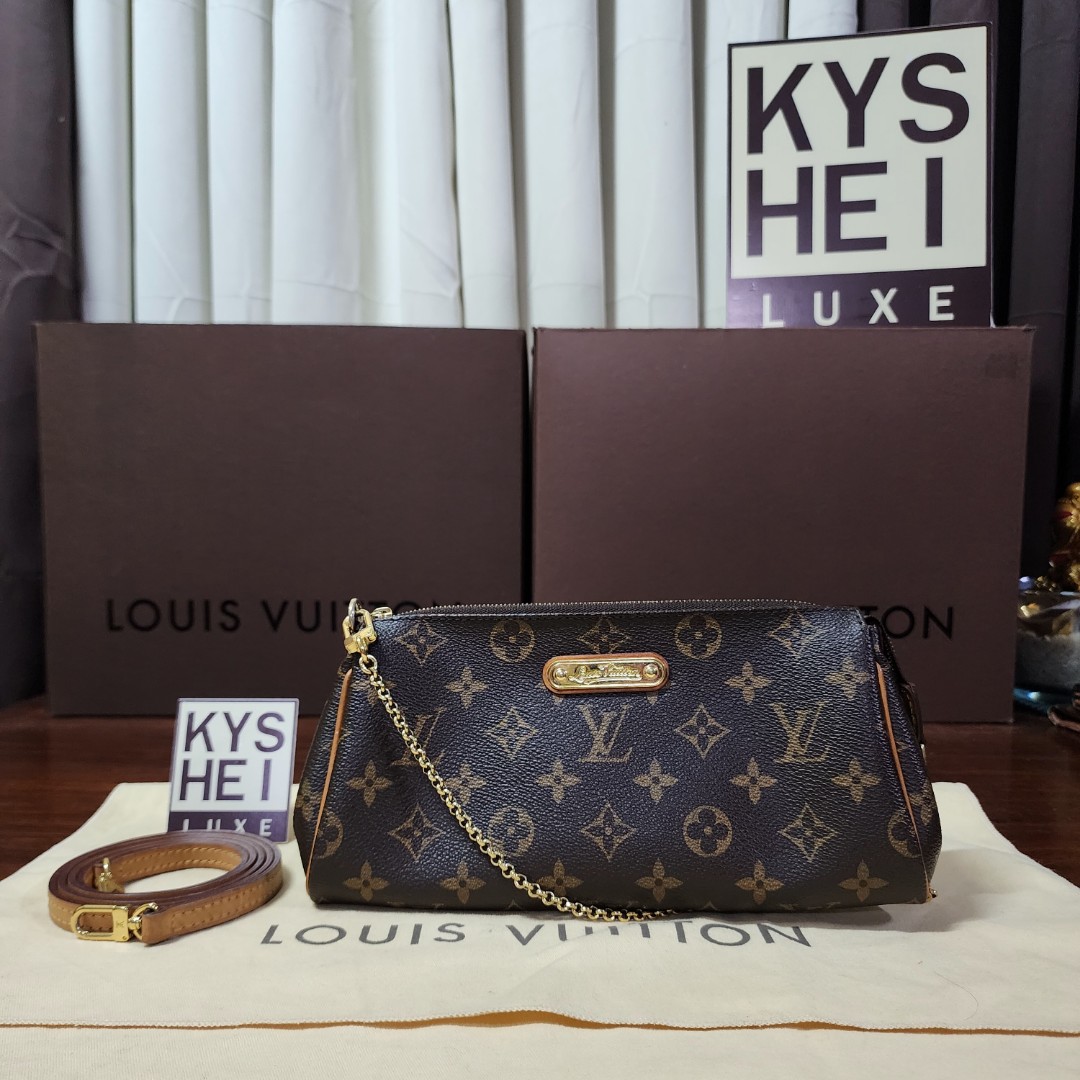 Authentic Louis Vuitton Eva Clutch Damier Ebene, Luxury, Bags & Wallets on  Carousell
