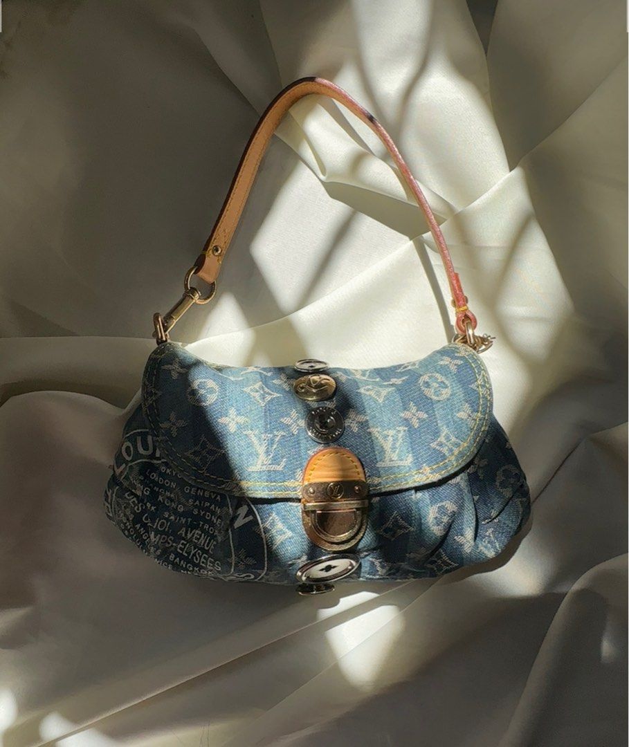 Louis Vuitton Blue Monogram Raye Denim Judy Blame Mini Pleaty And Mini  Pouch Gold And Silver Hardware, 2008 Available For Immediate Sale At  Sotheby's