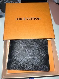 Lv Louis Vuitton Slender Wallet Damier, 男裝, 袋, 小袋- Carousell