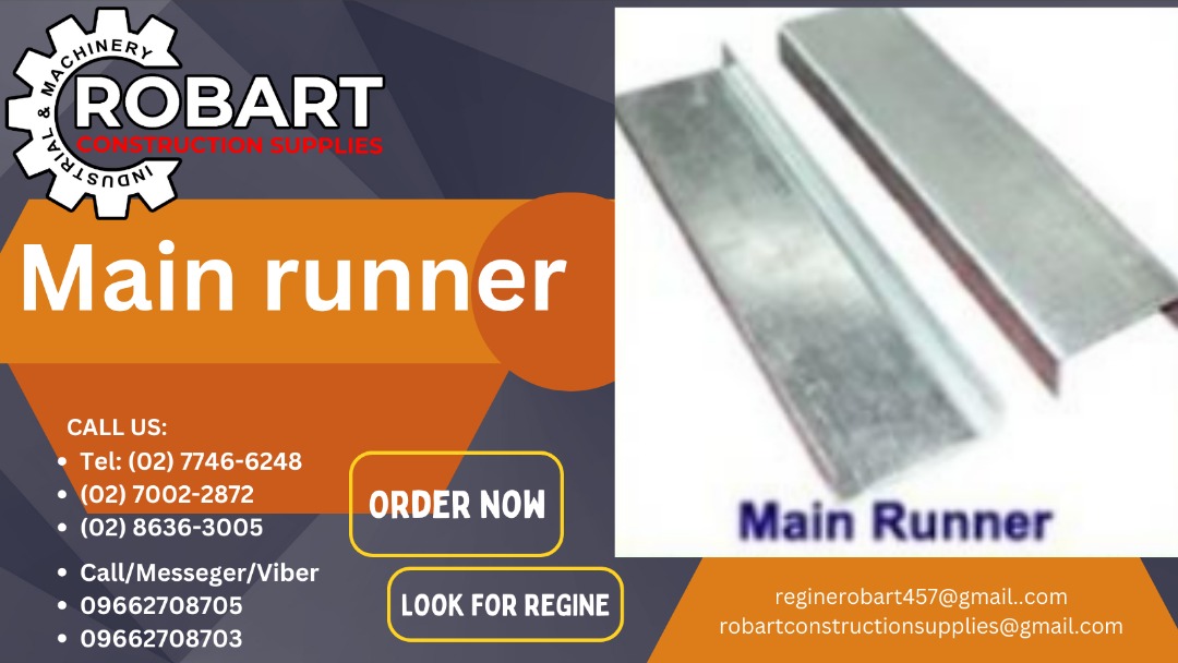 Main runner, Commercial & Industrial, Construction Tools & Equipment on Carousell