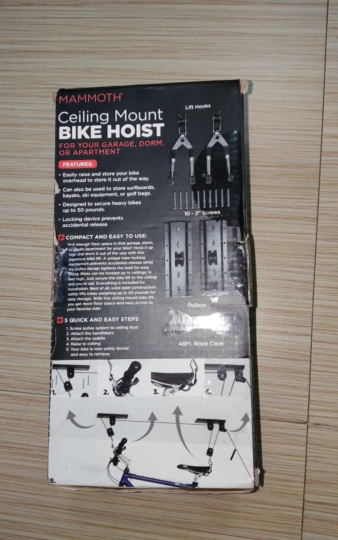 Mammoth ceiling mount bike hoist hotsell