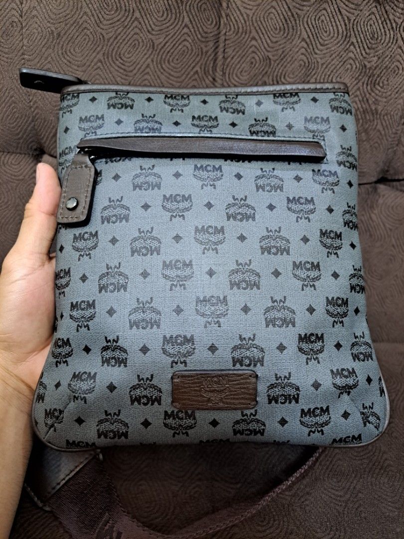 Mcm mens sling best sale bag