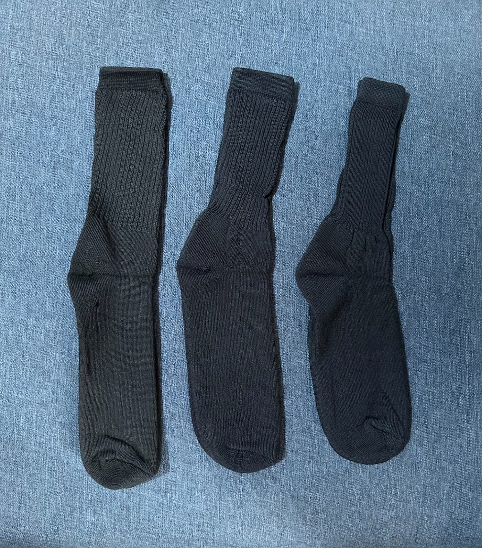 Men's black socks 3pc SET, Men's Fashion, Watches & Accessories, Socks on Carousell