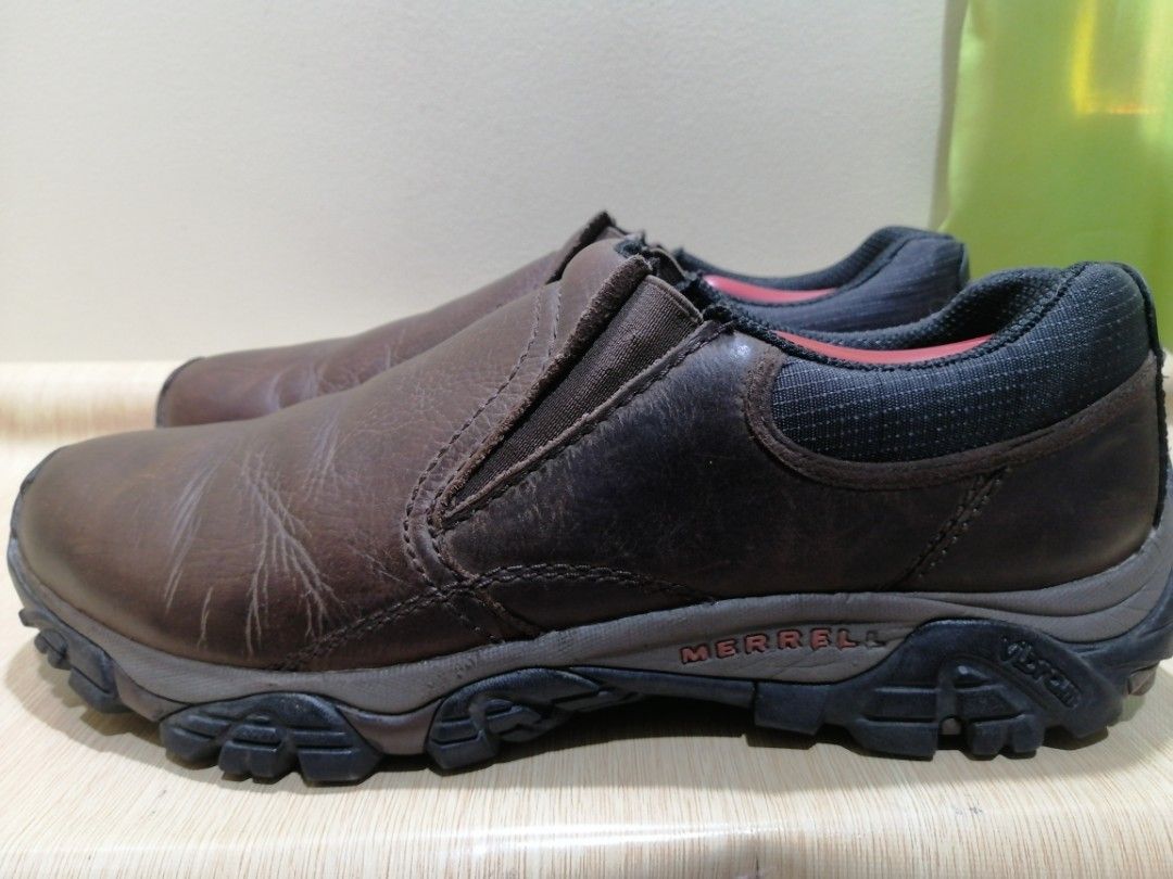 Merrell Size 11.5 Men s Slip On Leather Hiking Shoes