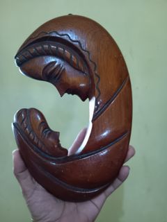 Mother and child  (wood)