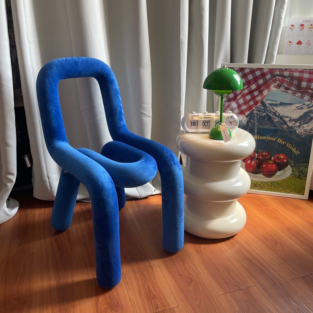 moustache bold aesthetic chair (Category: Chairs) located in Quezon City. Submitted by nabi1004 (Listing ID 1257161125, Image 1). Description: silverhome.ph on ig.