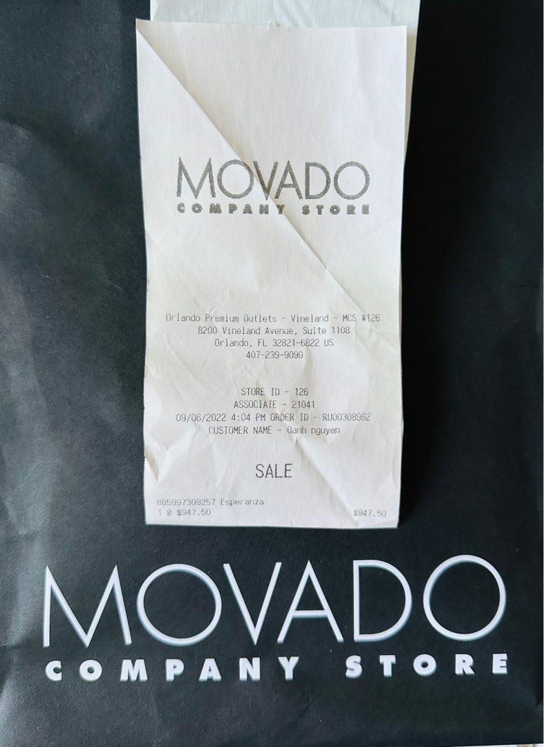 Movado Gold Woman watch Price 890 Luxury Watches on Carousell