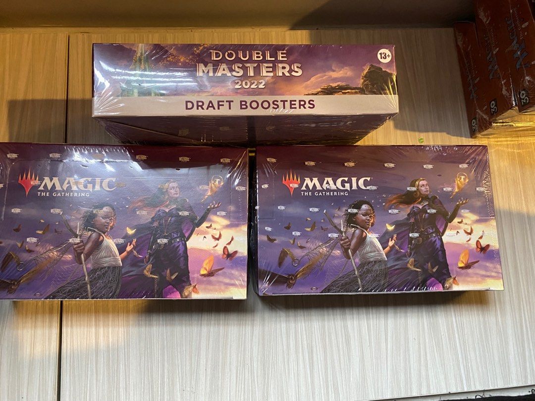 MTG double master draft booster box (3盒）, 興趣及遊戲, 玩具& 遊戲