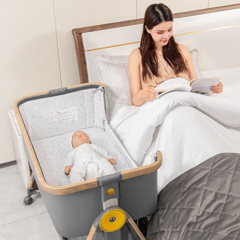 Multifunctional foldable baby crib removable portable newborn cradle bed European baby crib Babies Kids Baby Nursery Kids Furniture Cots Cribs on Carousell
